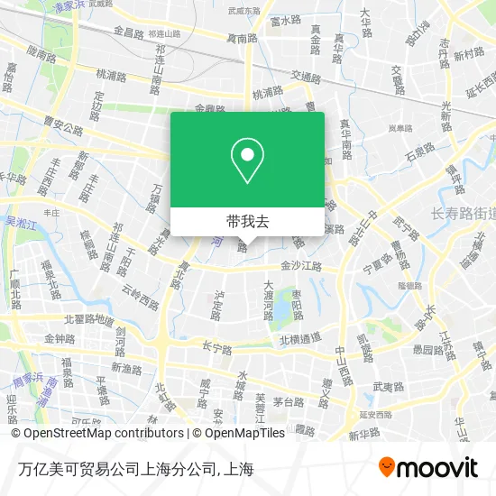 万亿美可贸易公司上海分公司地图