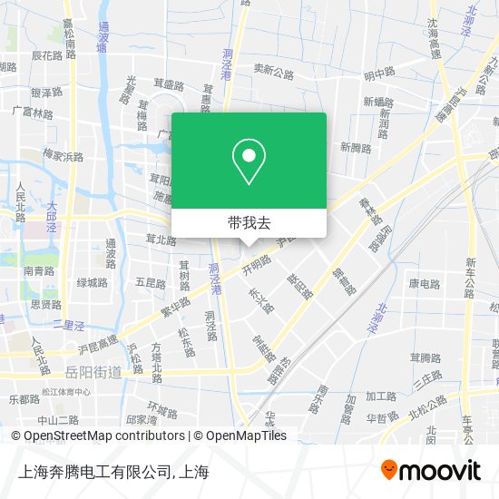 上海奔腾电工有限公司地图