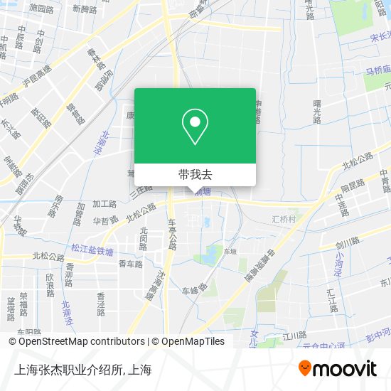 上海张杰职业介绍所地图