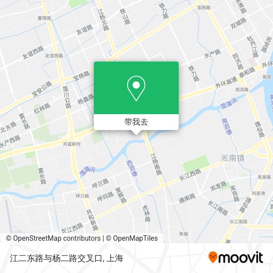 江二东路与杨二路交叉口地图