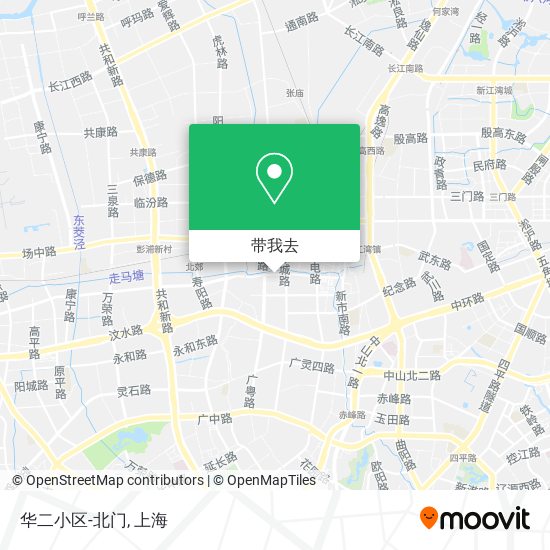 华二小区-北门地图