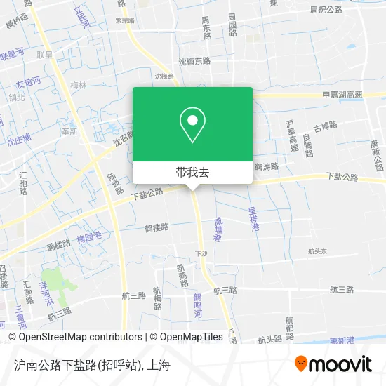 沪南公路下盐路(招呼站)地图