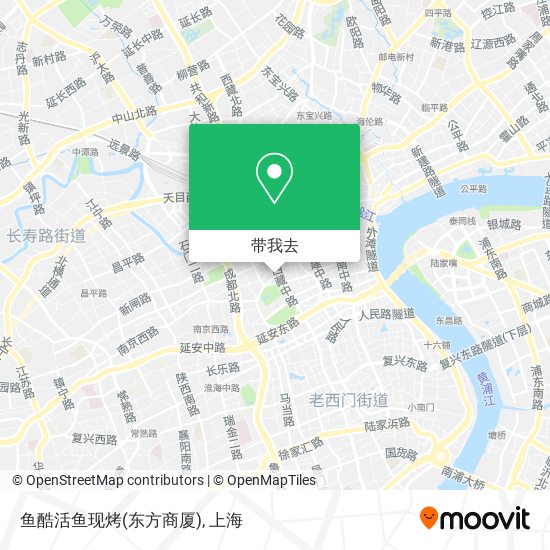 鱼酷活鱼现烤(东方商厦)地图