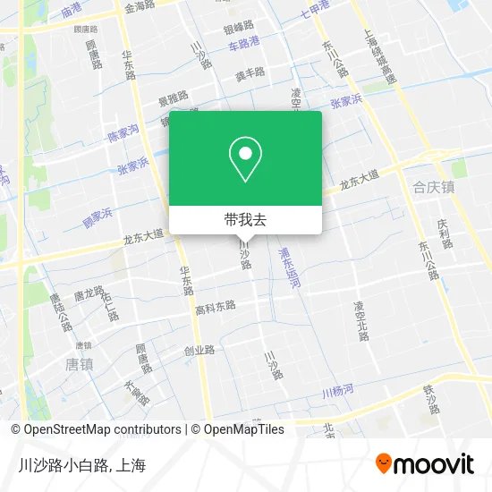 川沙路小白路地图