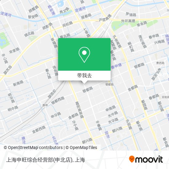 上海申旺综合经营部(申北店)地图
