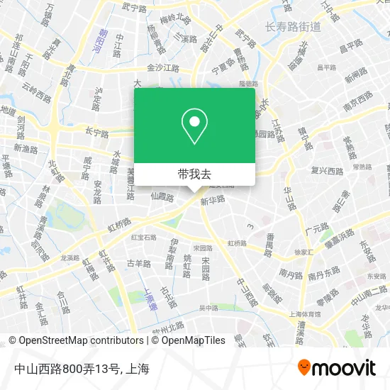 中山西路800弄13号地图