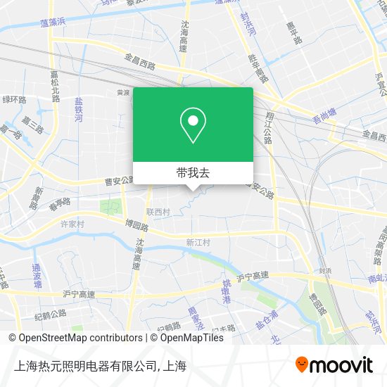 上海热元照明电器有限公司地图