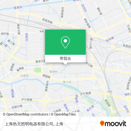 上海热元照明电器有限公司地图
