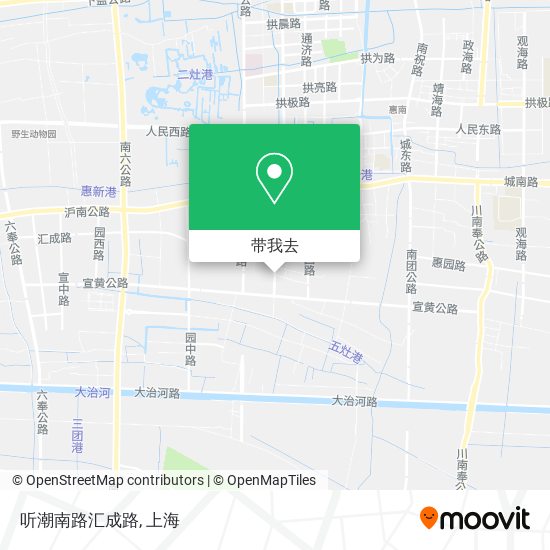 听潮南路汇成路地图