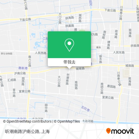 听潮南路沪南公路地图