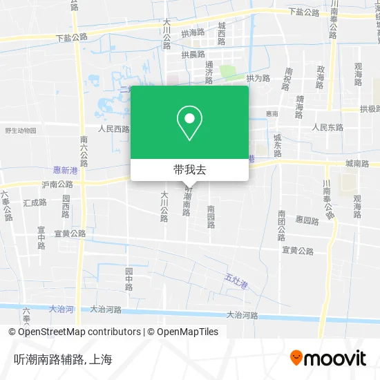 听潮南路辅路地图