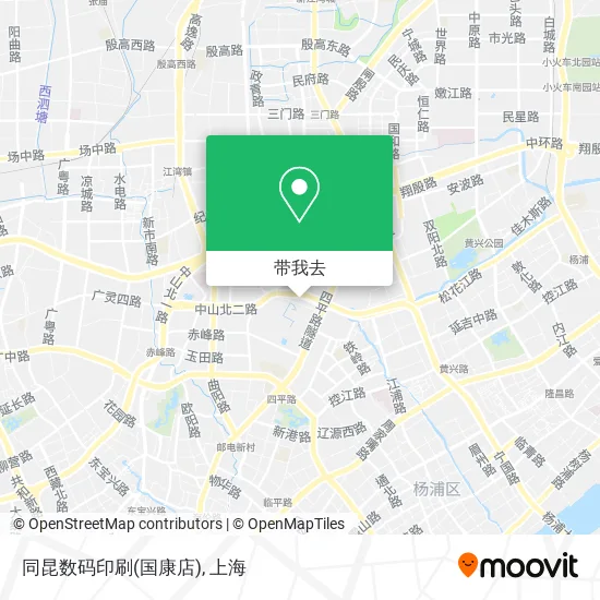 同昆数码印刷(国康店)地图