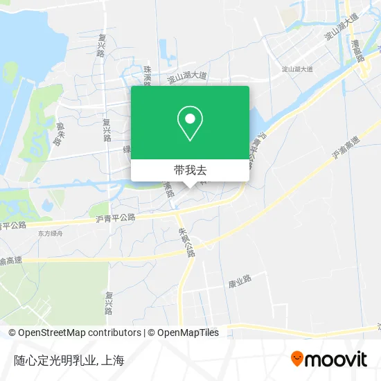 随心定光明乳业地图