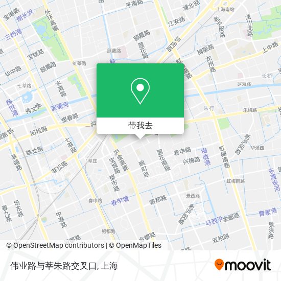 伟业路与莘朱路交叉口地图