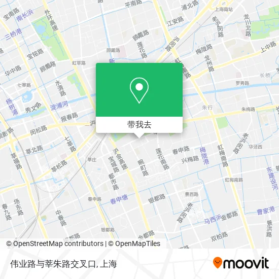 伟业路与莘朱路交叉口地图