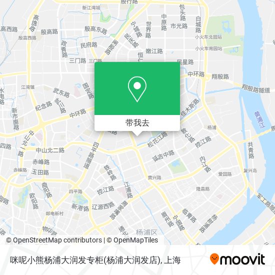 咪呢小熊杨浦大润发专柜(杨浦大润发店)地图