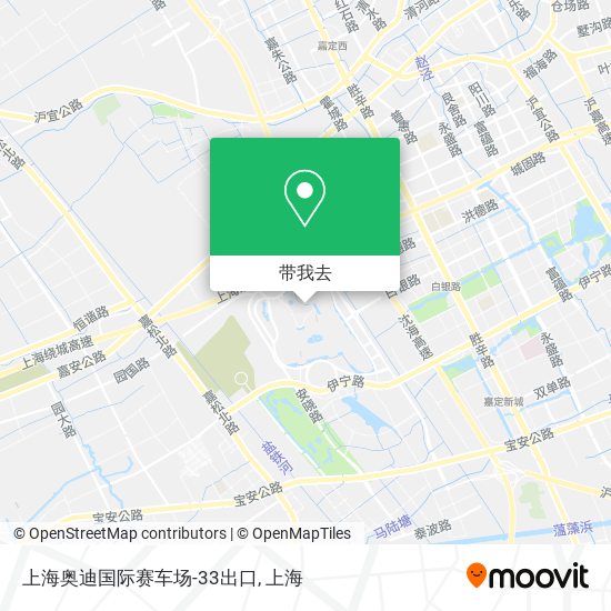 上海奥迪国际赛车场-33出口地图