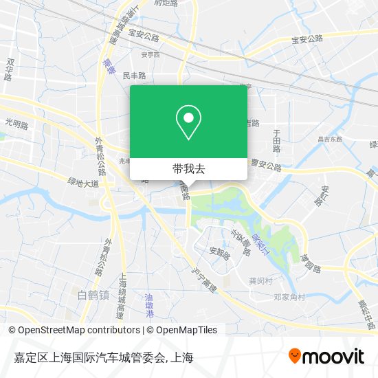 嘉定区上海国际汽车城管委会地图