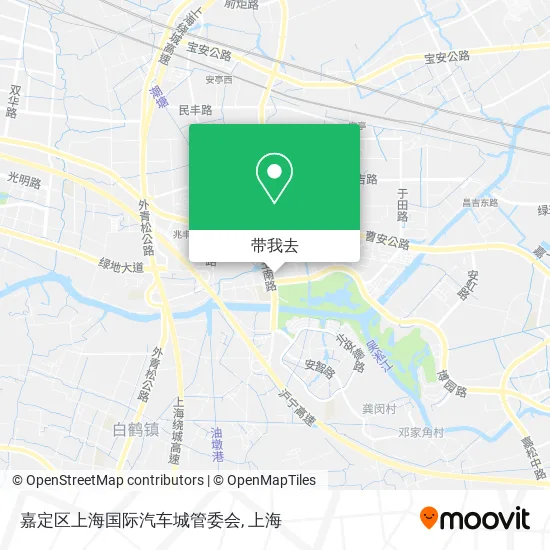 嘉定区上海国际汽车城管委会地图