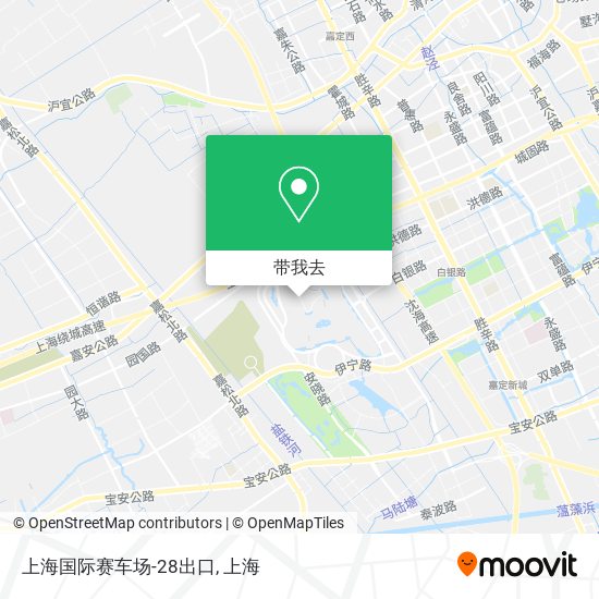 上海国际赛车场-28出口地图