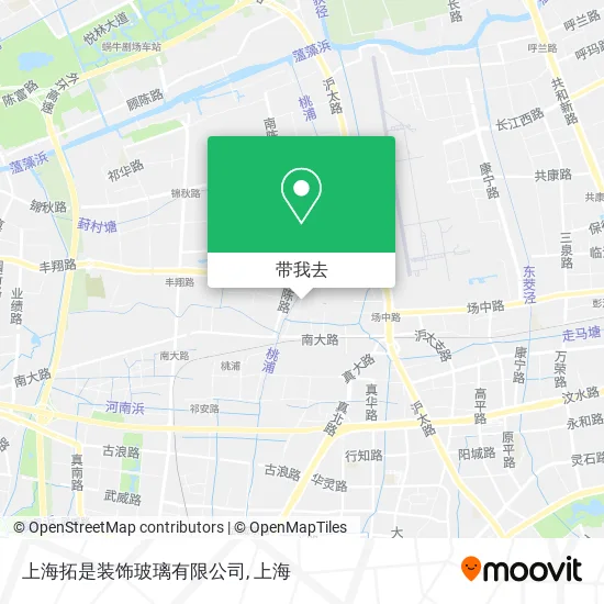 上海拓是装饰玻璃有限公司地图