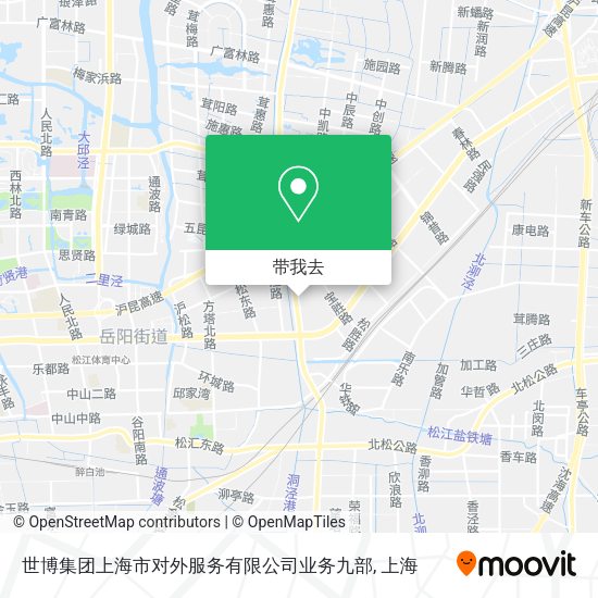 世博集团上海市对外服务有限公司业务九部地图
