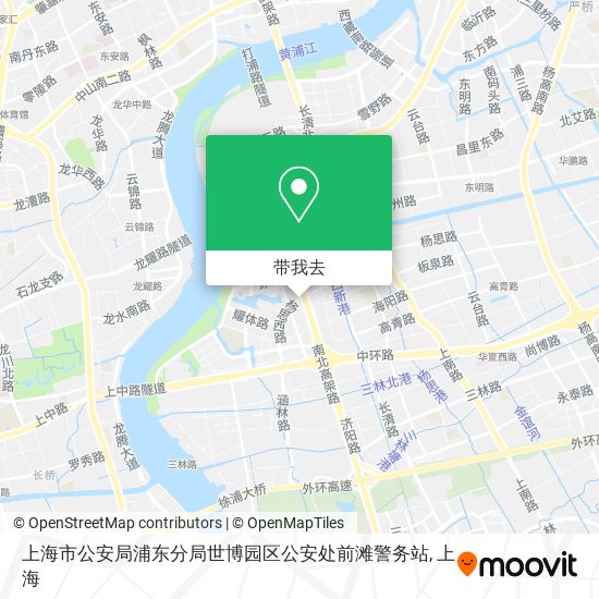 上海市公安局浦东分局世博园区公安处前滩警务站地图