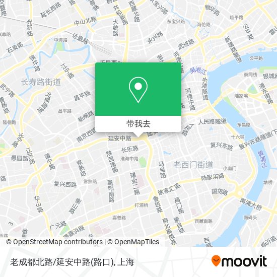 老成都北路/延安中路(路口)地图