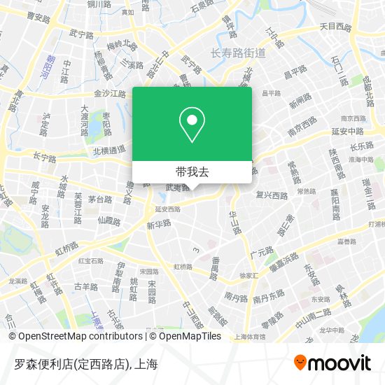 罗森便利店(定西路店)地图