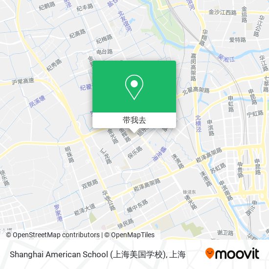 Shanghai American School (上海美国学校)地图