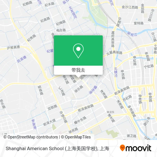 Shanghai American School (上海美国学校)地图