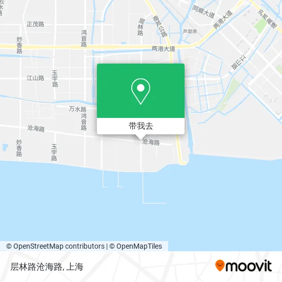 层林路沧海路地图
