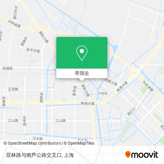 层林路与南芦公路交叉口地图