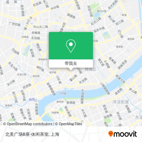 北美广场B座-休闲茶室地图