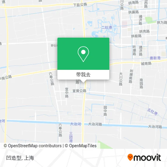 凹造型地图