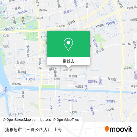 捷雅超市（三鲁公路店）地图