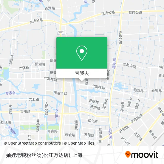 妯娌老鸭粉丝汤(松江万达店)地图
