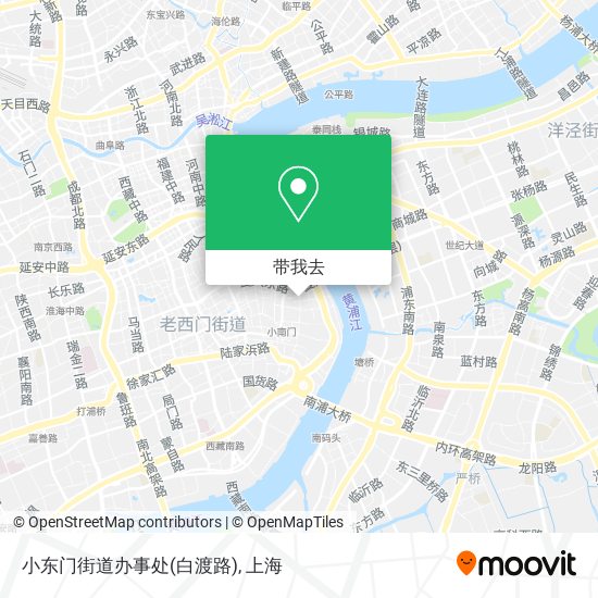 小东门街道办事处(白渡路)地图