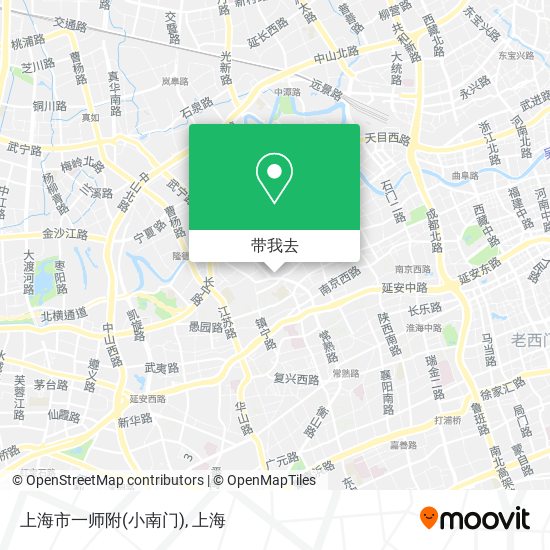 上海市一师附(小南门)地图