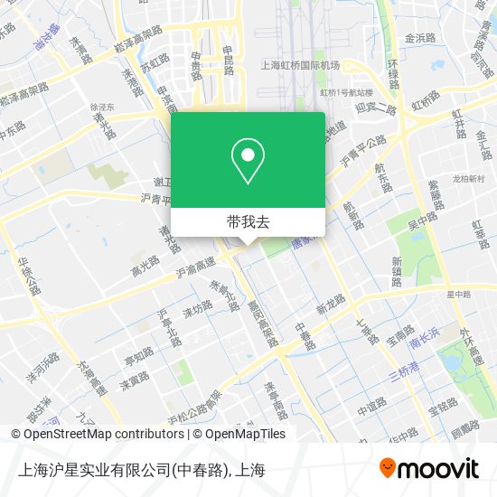 上海沪星实业有限公司(中春路)地图