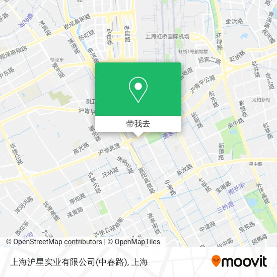 上海沪星实业有限公司(中春路)地图