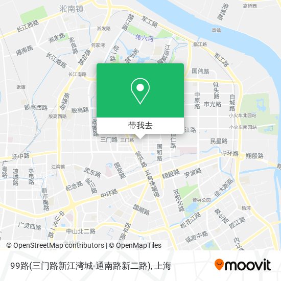 99路(三门路新江湾城-通南路新二路)地图