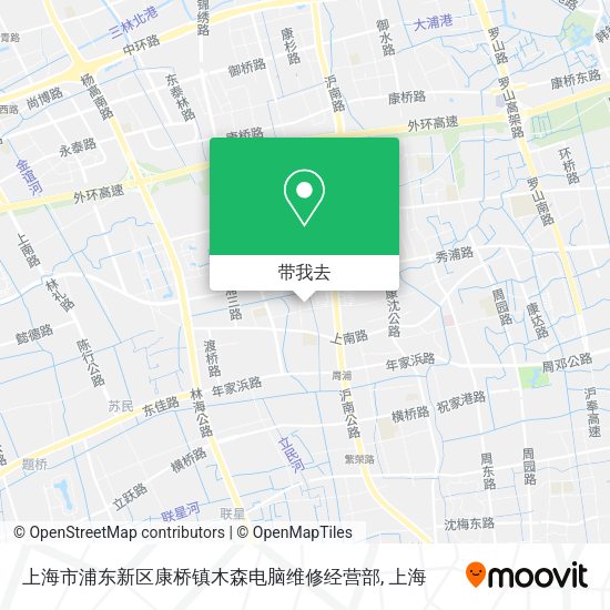上海市浦东新区康桥镇木森电脑维修经营部地图