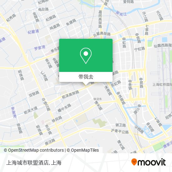 上海城市联盟酒店地图