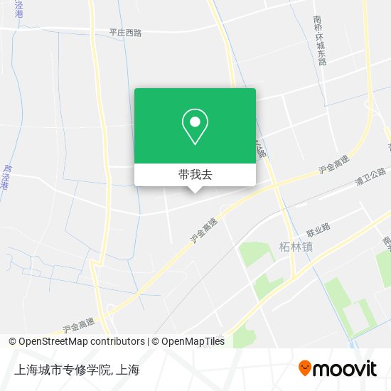 上海城市专修学院地图