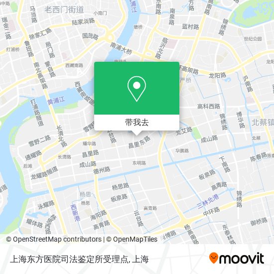 上海东方医院司法鉴定所受理点地图