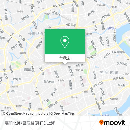 襄阳北路/巨鹿路(路口)地图