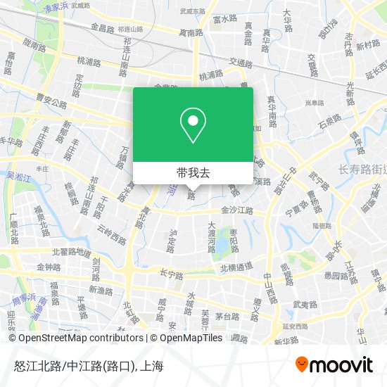 怒江北路/中江路(路口)地图