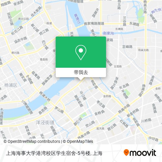 上海海事大学港湾校区学生宿舍-5号楼地图