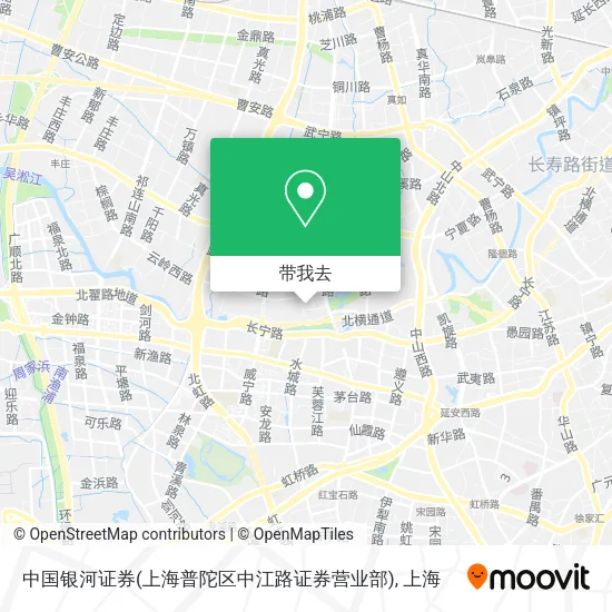 中国银河证券(上海普陀区中江路证券营业部)地图